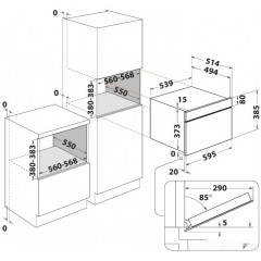 Микроволновая печь Whirlpool W7 MD440 NB