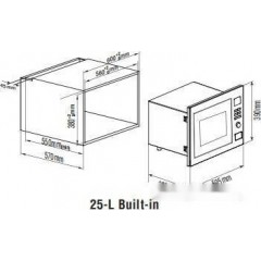Микроволновая печь ZorG Technology MW5 25BI S14G10 (черный)