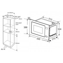Микроволновая печь Zorg MIA211 M (черный)