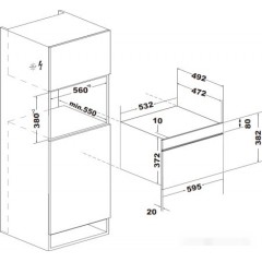 Микроволновая печь Weissgauff BMWO-341 DB Black Edition