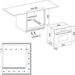 Микроволновая печь Krona Onyx 45H mw BL/BL
