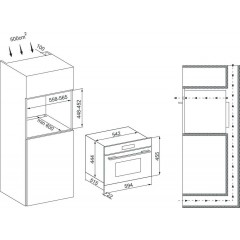 Микроволновая печь Krona Onyx 45H mw BL/BL