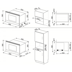 Микроволновая печь Smeg MP722AO