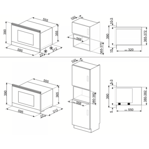 Микроволновая печь Smeg MP722AO