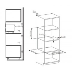 Микроволновая печь Monsher MMH 1025 Noir