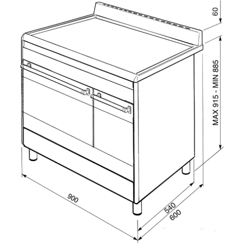 Плита Smeg SCB92MX8