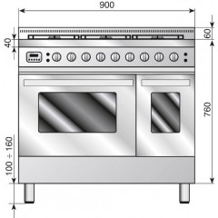 Плита ILVE LD096WMP