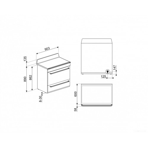 Плита Smeg TR90IP2