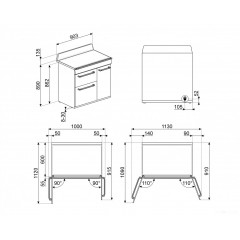 Плита Smeg TR93IBL2