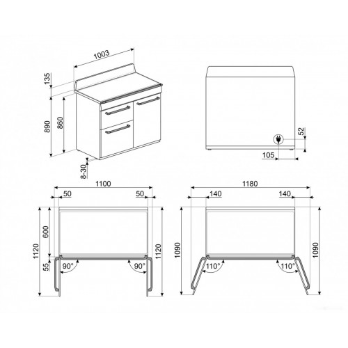 Плита Smeg TR103IP2