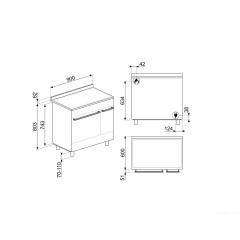 Плита Smeg C92GPX9