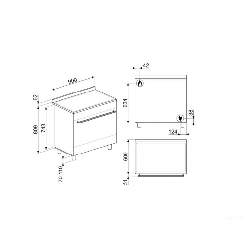 Плита Smeg C9GMX2