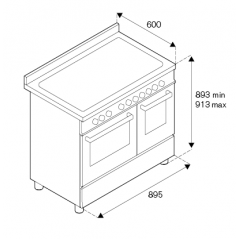 Плита Bertazzoni PRO96L2EROT