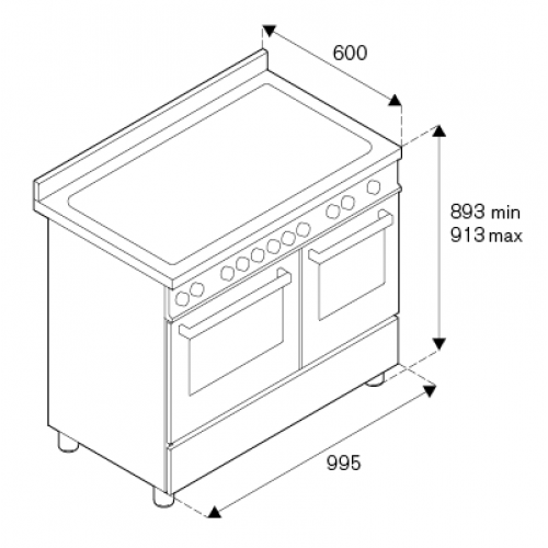 Плита Bertazzoni PRO106L2ENET