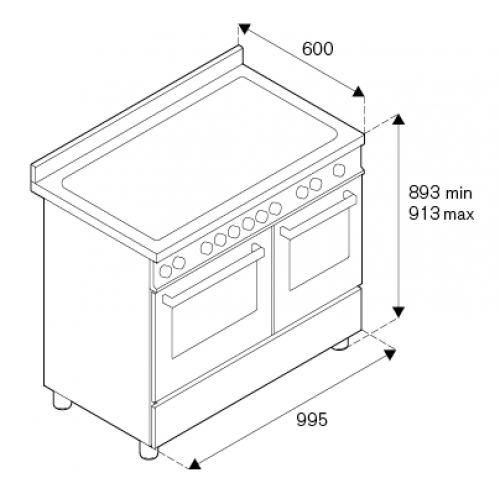 Плита Bertazzoni PRO105I2EXT