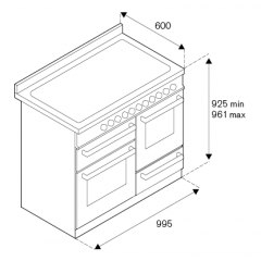 Плита Bertazzoni PRO106L3EXT