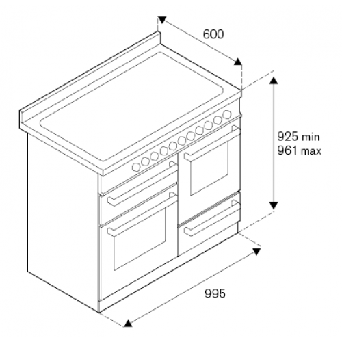 Плита Bertazzoni PRO106L3ENET