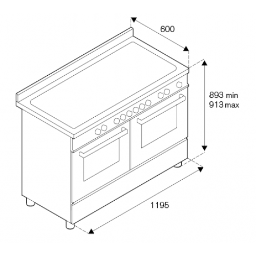 Плита Bertazzoni PRO126G2EXT