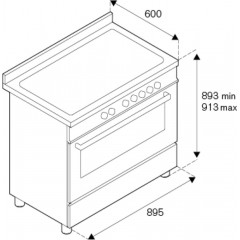 Плита Bertazzoni HER95I1EXT