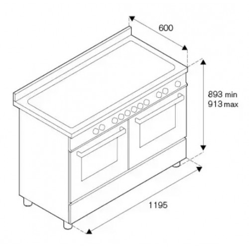 Плита Bertazzoni HER126G2EAVT