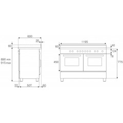 Плита Bertazzoni HER125I2EAVT