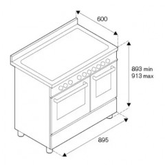 Плита Bertazzoni MAS96L2EXT