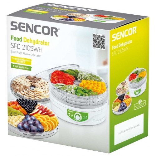 Сушилка для овощей и фруктов Sencor SFD 2105WH