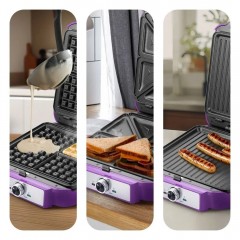 Многофункциональная сэндвичница Kitfort KT-5604