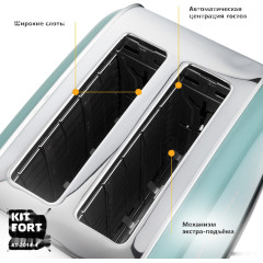 Тостер Kitfort KT-2014-4 (бирюзовый)