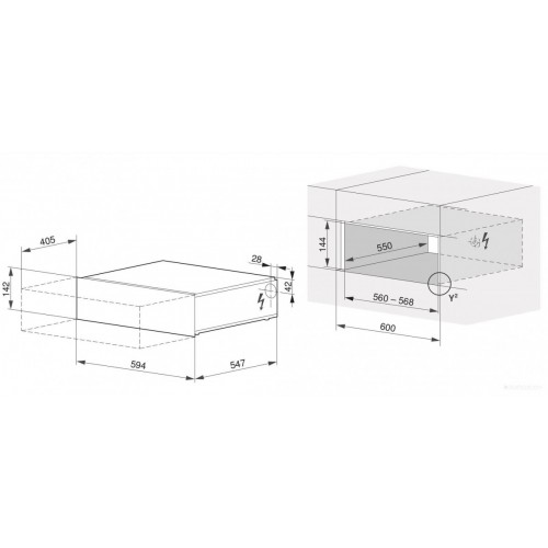 Вакуумный упаковщик V-ZUG VS60144 (полностью интегрируемый)