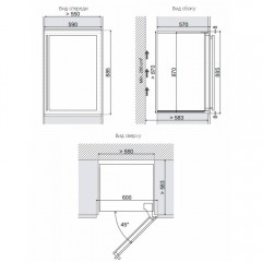 Винный шкаф Dunavox DX-57.146DWK