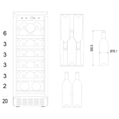 Винный шкаф Hansa FWC30201B
