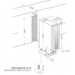Винный шкаф Pando PVZB 15-9 CRL