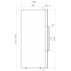 Винный шкаф Pando PVMAVP 124-70CRR