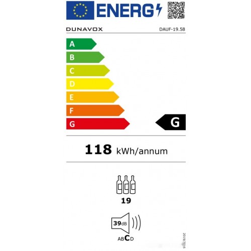 Винный шкаф Dunavox DAUF-19.58SS