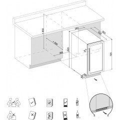 Винный шкаф Dunavox DAUF-32.83B