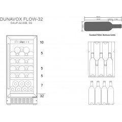 Винный шкаф Dunavox DAUF-32.83B