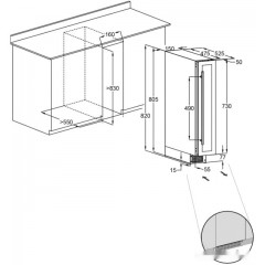 Винный шкаф Dunavox DAUF-9.22B