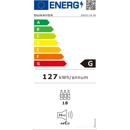Винный шкаф Dunavox DAVG-18.46SS.TO