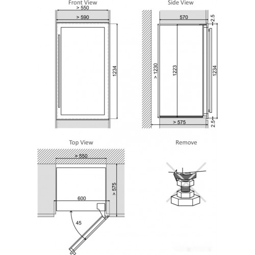 Винный шкаф Dunavox DAVS-72.185DSS