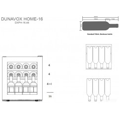 Винный шкаф Dunavox DXFH-16.46