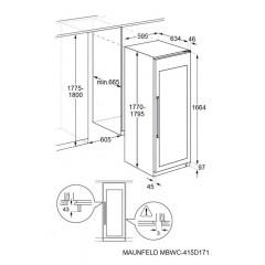 Винный шкаф Maunfeld MBWC-415D171