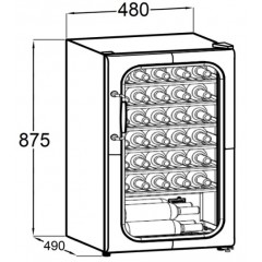 Винный шкаф Maunfeld MFWC-85SB34