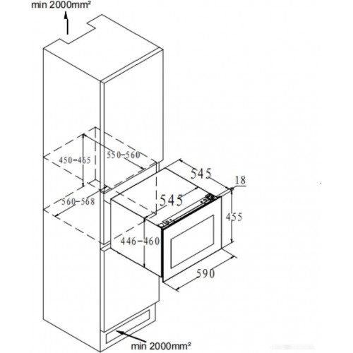 Винный шкаф Korting KFW 501 SL GN