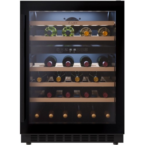 Винный шкаф LEX LWD6046BL Dual Zone