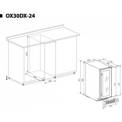 Винный шкаф Temptech OX30DX-24