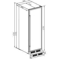 Винный шкаф Temptech ST180DRB