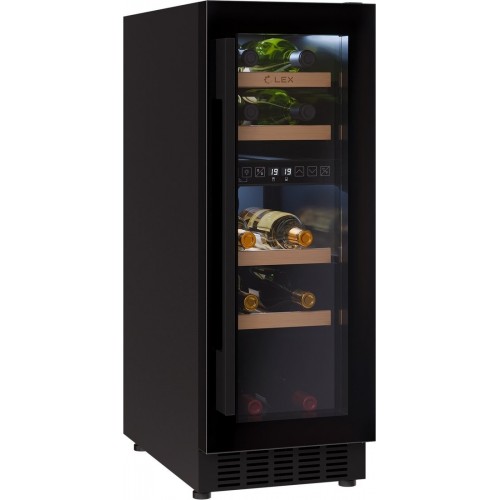 Винный шкаф LEX LWD3017BL Dual Zone