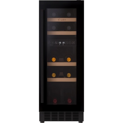 Винный шкаф LEX LWD3017BL Dual Zone