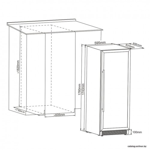 Винный шкаф Cellar Private CP165-2TW